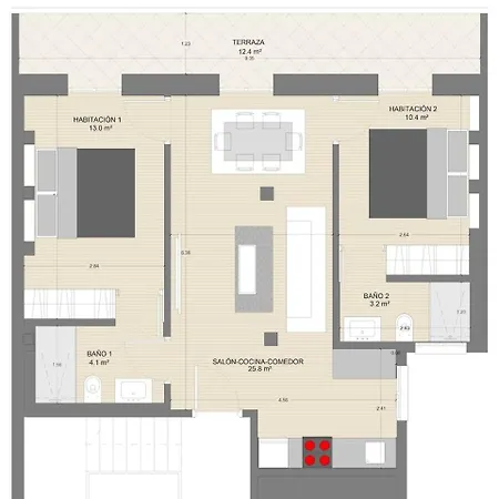 The Palms New, Ac, Terrace, Calm Near Old Town 公寓